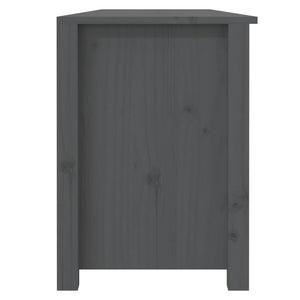 Παπουτσοθήκη Γκρι 160 x 36,5 x 50 εκ. από Μασίφ Ξύλο Πεύκου