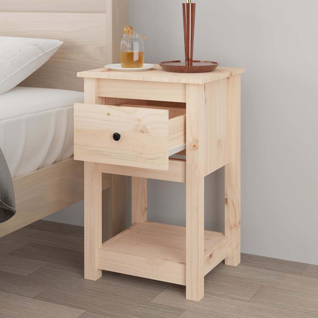 Κομοδίνο 40 x 35 x 61,5 εκ. από Μασίφ Ξύλο Πεύκου - Pakobazaar