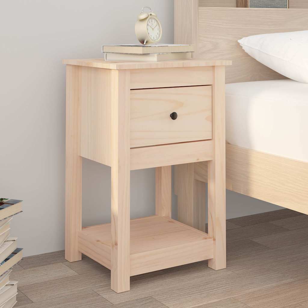 Κομοδίνο 40 x 35 x 61,5 εκ. από Μασίφ Ξύλο Πεύκου - Pakobazaar