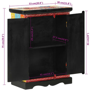 Ντουλάπι με Πόρτες Χειροποίητο 53x30x75 εκ. Μασίφ Ξύλο Μάνγκο - Pakobazaar