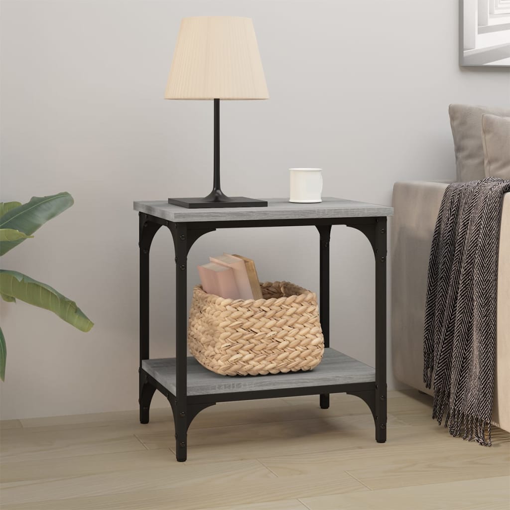 Βοηθητικό Τραπέζι Γκρι Sonoma 40x30x42 εκ. Επεξεργασμένο Ξύλο