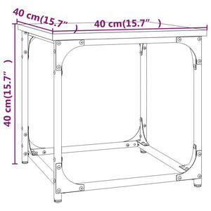 Βοηθητικό Τραπέζι Καπνιστή Δρυς 40x40x40 εκ. Επεξεργασμένο Ξύλο - Pakobazaar
