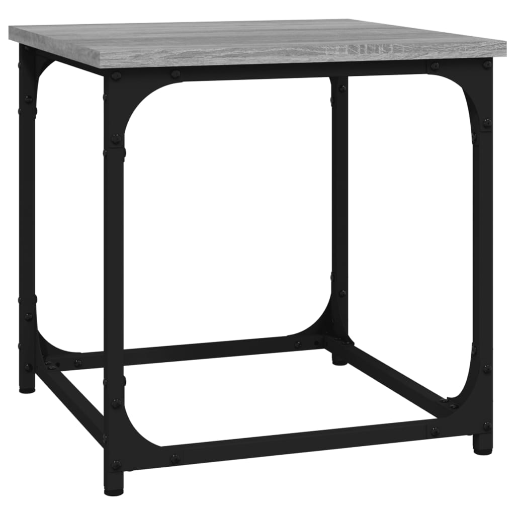 Βοηθητικό Τραπέζι Γκρι Sonoma 40x40x40 εκ. Επεξεργασμένο Ξύλο