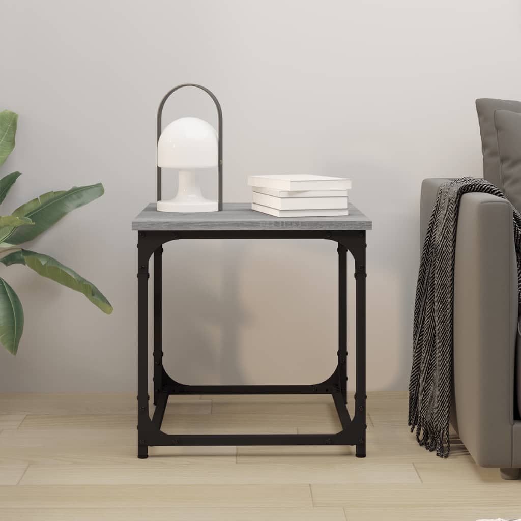 Βοηθητικό Τραπέζι Γκρι Sonoma 40x40x40 εκ. Επεξεργασμένο Ξύλο