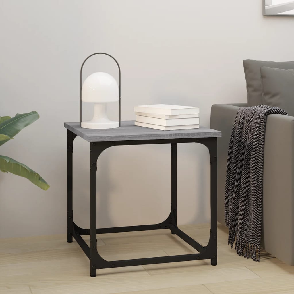 Βοηθητικό Τραπέζι Γκρι Sonoma 40x40x40 εκ. Επεξεργασμένο Ξύλο