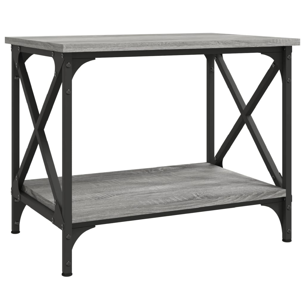 Βοηθητικό Τραπέζι Γκρι Sonoma 55x38x45 εκ. Επεξεργασμένο Ξύλο - Pakobazaar