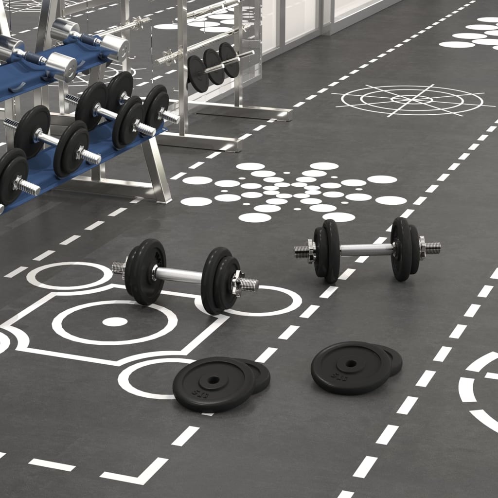 Αλτήρας με Δίσκους 40 Κιλών Χυτοσίδηρο/Επιχρωμιωμένο Ατσάλι