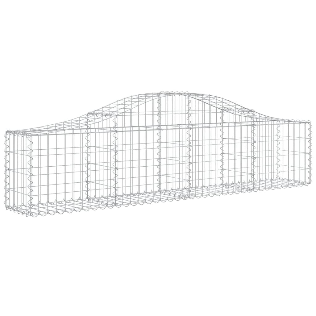 Συρματοκιβώτια Τοξωτά 11 τεμ. 200x30x40/60 εκ. Γαλβαν. Ατσάλι