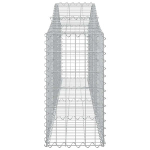 Συρματοκιβώτια Τοξωτά 3 τεμ. 200x30x60/80 εκ. Γαλβαν. Ατσάλι
