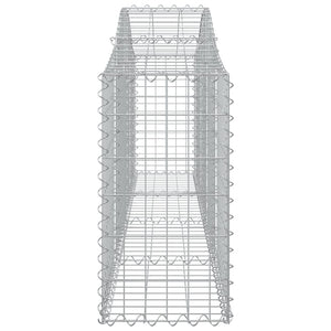 Συρματοκιβώτια Τοξωτά 4 τεμ. 200x30x60/80 εκ. Γαλβαν. Ατσάλι