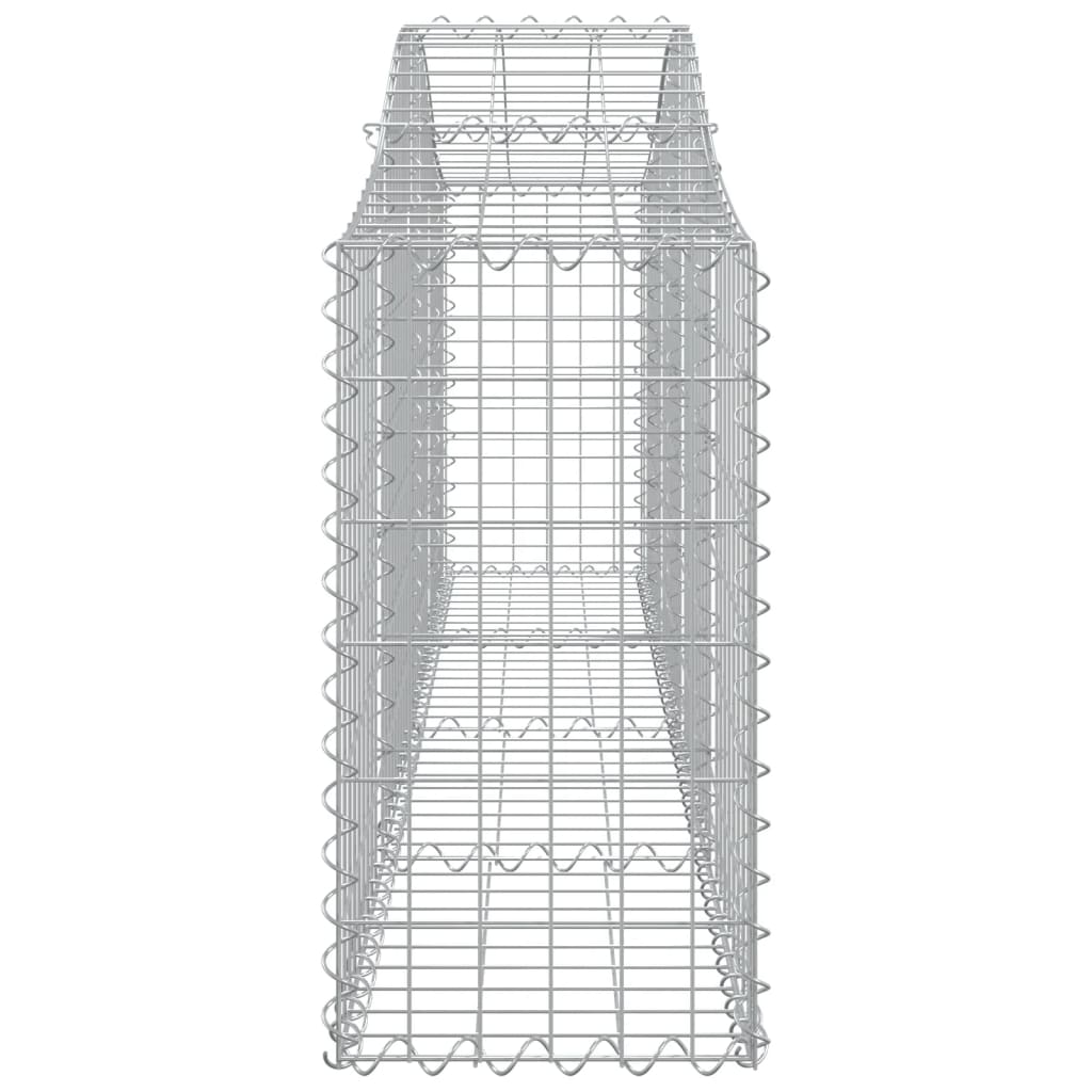 Συρματοκιβώτια Τοξωτά 8 τεμ. 200x30x60/80 εκ. Γαλβαν. Ατσάλι