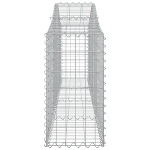 Συρματοκιβώτια Τοξωτά 8 τεμ. 200x30x60/80 εκ. Γαλβαν. Ατσάλι