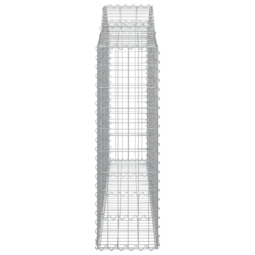 Συρματοκιβώτια Τοξωτά 10 τεμ. 200x30x100/120 εκ. Γαλβαν. Ατσάλι