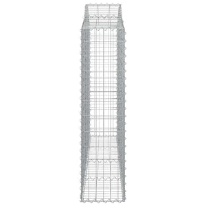 Συρματοκιβώτια Τοξωτά 3 τεμ. 200x30x120/140 εκ. Γαλβαν. Ατσάλι