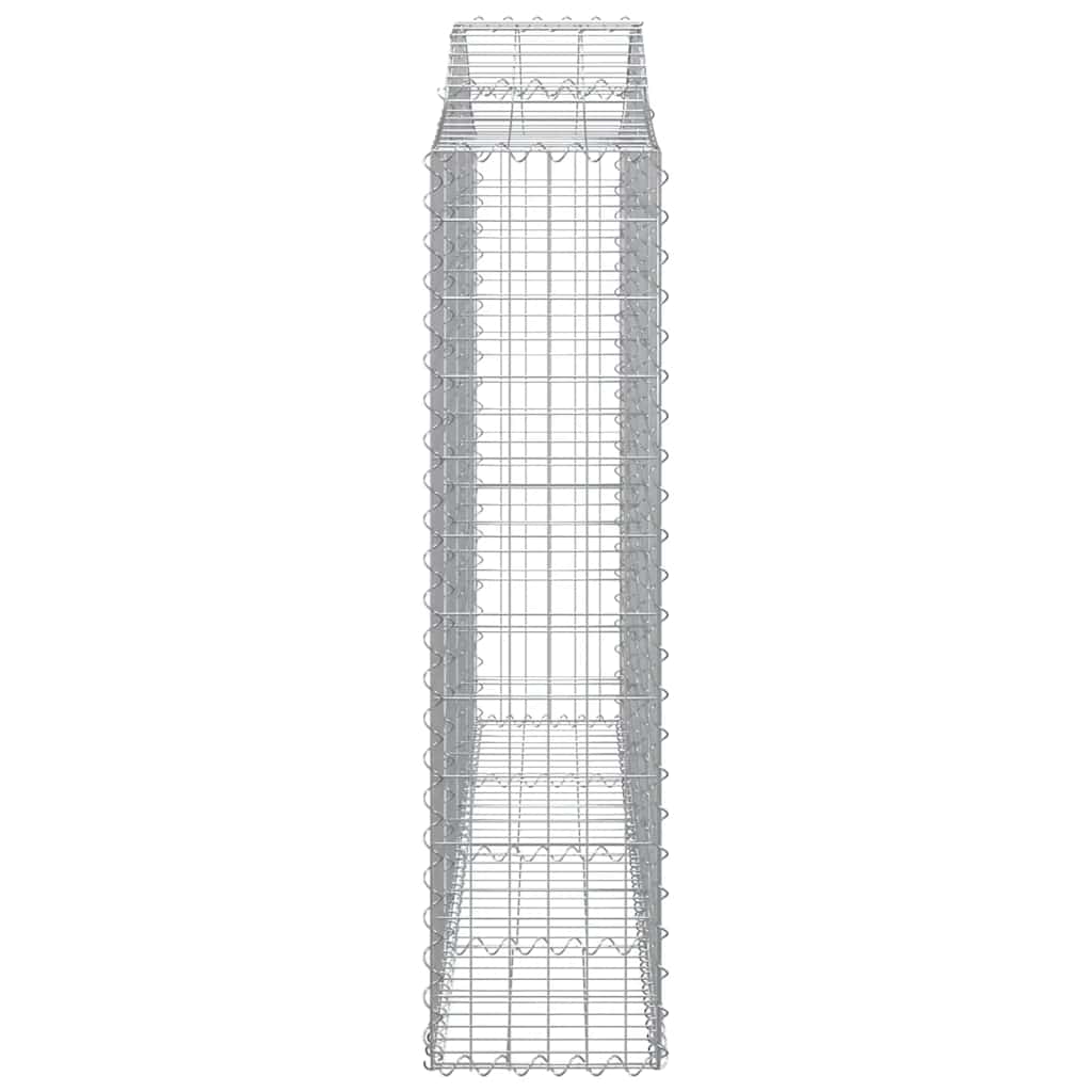 Συρματοκιβώτια Τοξωτά 6 τεμ. 200x30x120/140 εκ. Γαλβαν. Ατσάλι