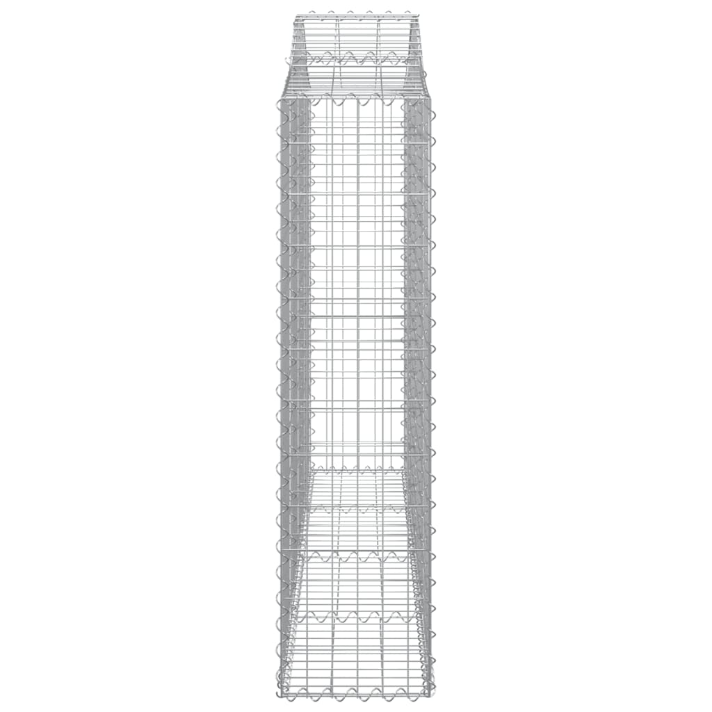 Συρματοκιβώτια Τοξωτά 14 τεμ. 200x30x120/140 εκ. Γαλβαν. Ατσάλι