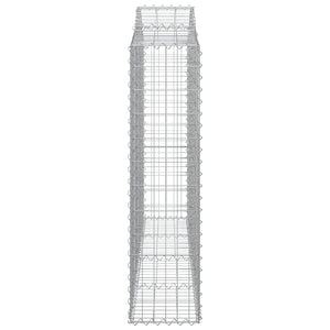 Συρματοκιβώτια Τοξωτά 14 τεμ. 200x30x120/140 εκ. Γαλβαν. Ατσάλι