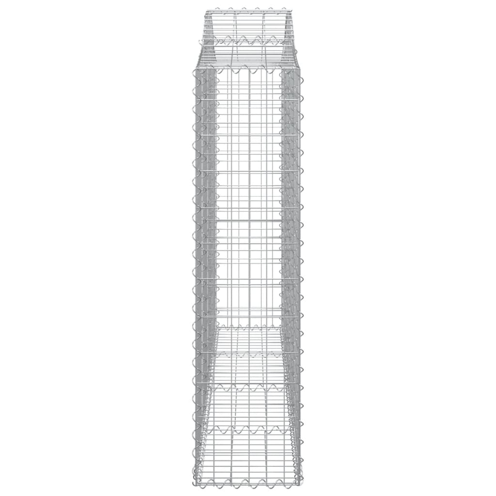 Συρματοκιβώτια Τοξωτά 20 τεμ. 200x30x120/140 εκ. Γαλβαν. Ατσάλι - Pakobazaar
