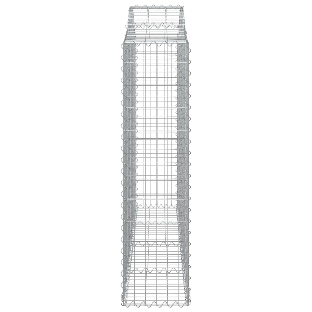 Συρματοκιβώτια Τοξωτά 25 τεμ. 200x30x120/140 εκ. Γαλβαν. Ατσάλι