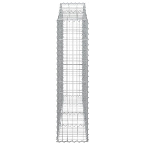 Συρματοκιβώτια Τοξωτά 25 τεμ. 200x30x120/140 εκ. Γαλβαν. Ατσάλι