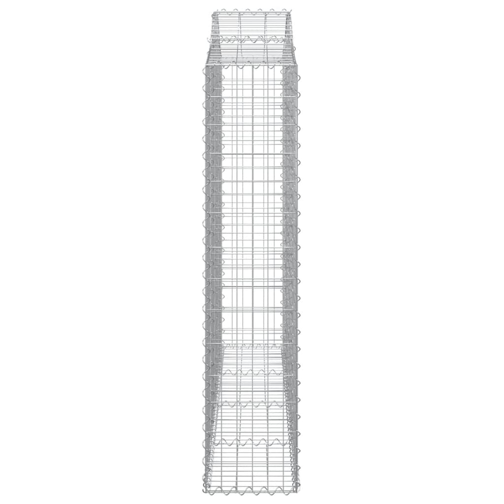 Συρματοκιβώτια Τοξωτά 25 τεμ. 200x30x140/160 εκ. Γαλβαν. Ατσάλι - Pakobazaar