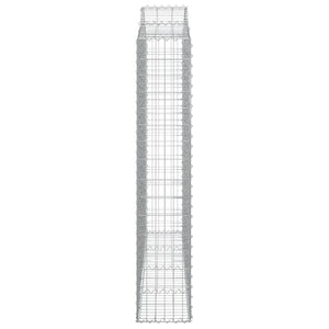 Συρματοκιβώτια Τοξωτά 13 τεμ. 200x30x160/180 εκ. Γαλβαν. Ατσάλι