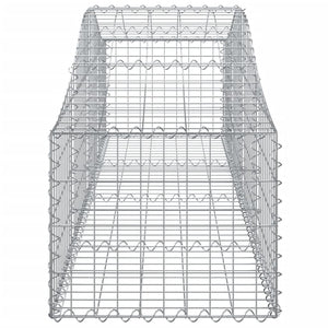 Συρματοκιβώτια Τοξωτά 2 τεμ. 200x50x40/60 εκ. Γαλβαν. Ατσάλι