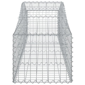 Συρματοκιβώτια Τοξωτά 4 τεμ. 200x50x40/60 εκ. Γαλβαν. Ατσάλι