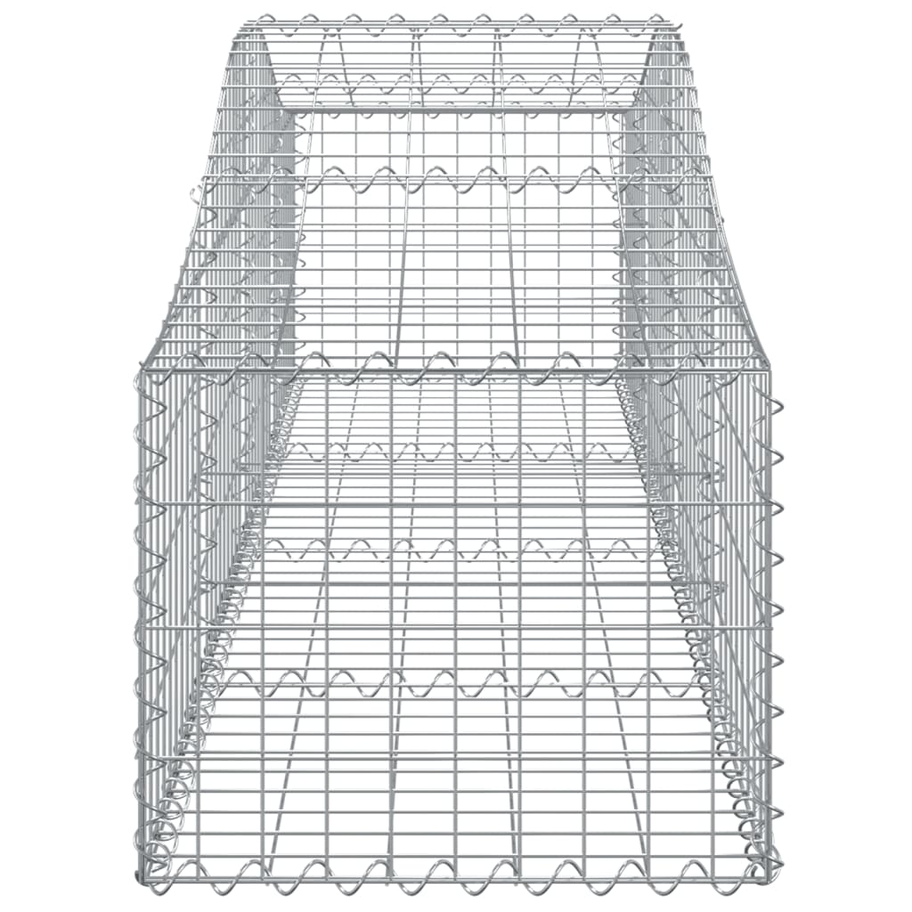 Συρματοκιβώτια Τοξωτά 6 τεμ. 200x50x40/60 εκ. Γαλβαν. Ατσάλι