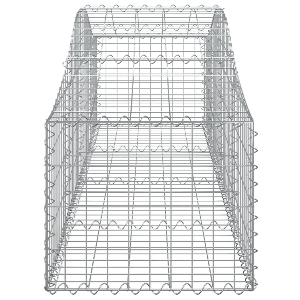 Συρματοκιβώτια Τοξωτά 8 τεμ. 200x50x40/60 εκ. Γαλβαν. Ατσάλι