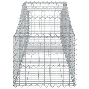 Συρματοκιβώτια Τοξωτά 12 τεμ. 200x50x40/60 εκ. Γαλβαν. Ατσάλι