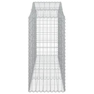 Συρματοκιβώτια Τοξωτά 10 τεμ. 200x50x100/120 εκ. Γαλβαν. Ατσάλι