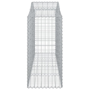 Συρματοκιβώτια Τοξωτά 15 τεμ. 200x50x100/120 εκ. Γαλβαν. Ατσάλι