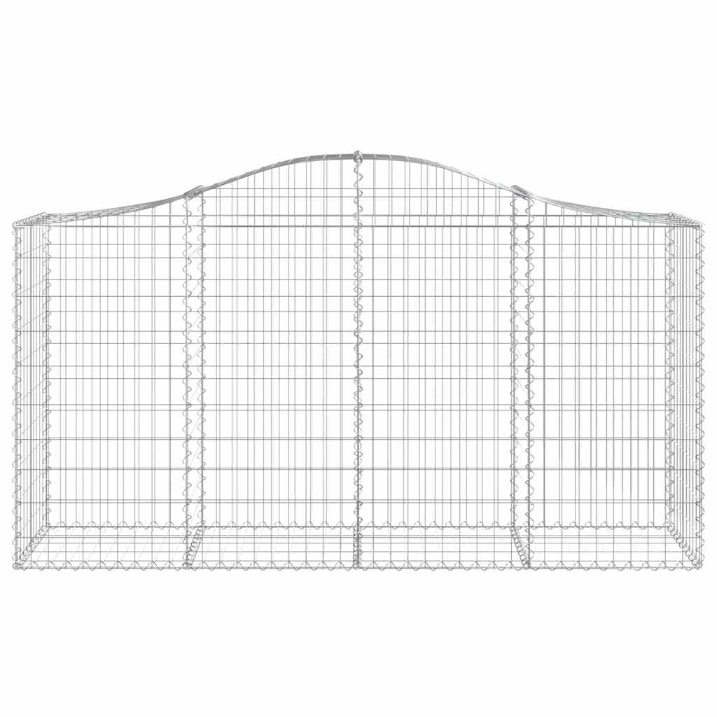 Συρματοκιβώτια Τοξωτά 18 τεμ. 200x50x100/120 εκ. Γαλβαν. Ατσάλι