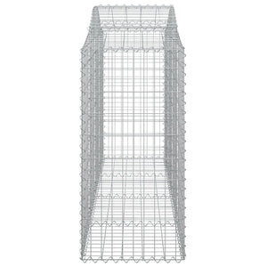Συρματοκιβώτια Τοξωτά 3 τεμ. 200x50x120/140 εκ. Γαλβαν. Ατσάλι