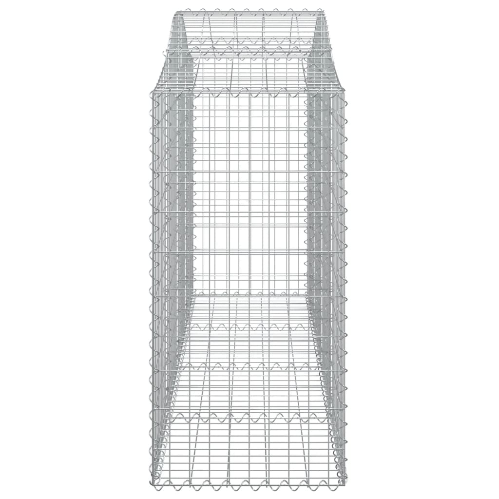 Συρματοκιβώτια Τοξωτά 6 τεμ. 200x50x120/140 εκ. Γαλβαν. Ατσάλι
