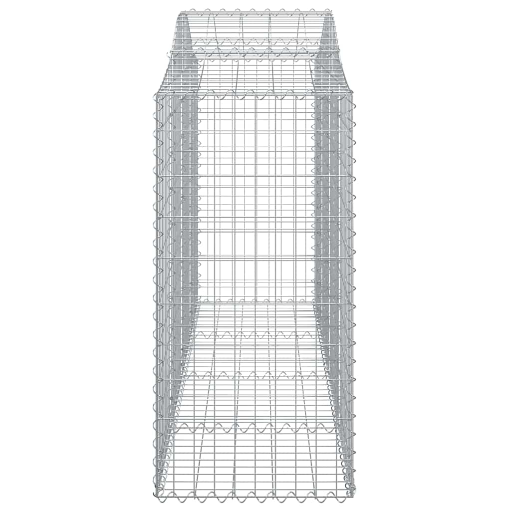 Συρματοκιβώτια Τοξωτά 8 τεμ. 200x50x120/140 εκ. Γαλβαν. Ατσάλι