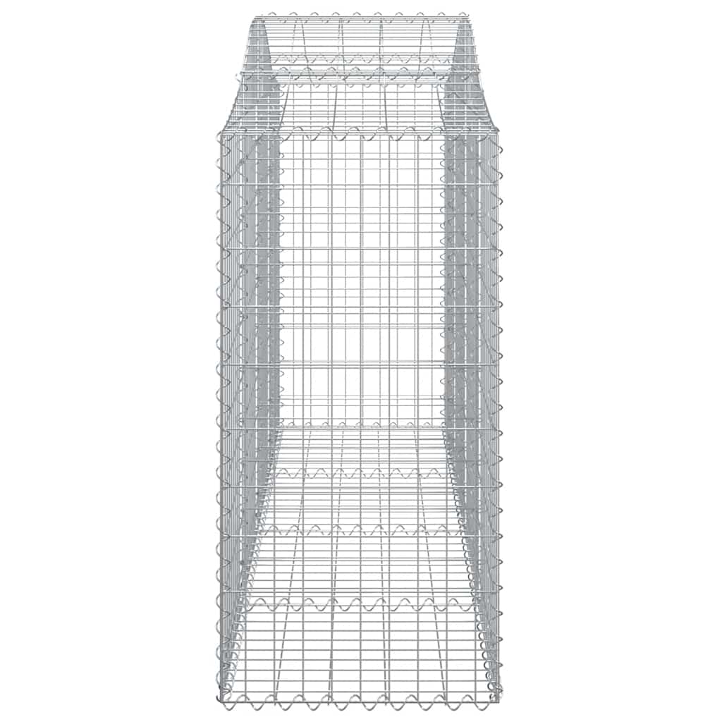 Συρματοκιβώτια Τοξωτά 10 τεμ. 200x50x120/140 εκ. Γαλβαν. Ατσάλι