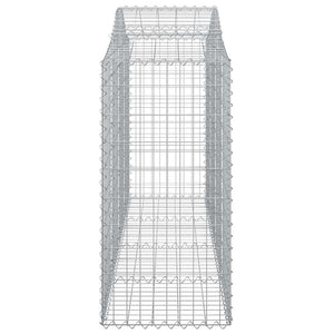 Συρματοκιβώτια Τοξωτά 10 τεμ. 200x50x120/140 εκ. Γαλβαν. Ατσάλι