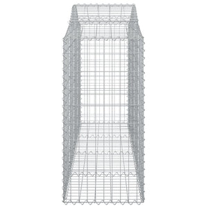 Συρματοκιβώτια Τοξωτά 12 τεμ. 200x50x120/140 εκ. Γαλβαν. Ατσάλι