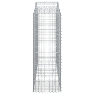 Συρματοκιβώτια Τοξωτά 7 τεμ. 200x50x140/160 εκ. Γαλβαν. Ατσάλι