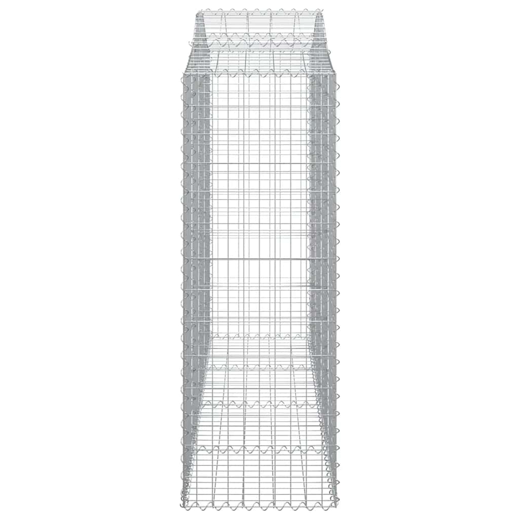 Συρματοκιβώτια Τοξωτά 12 τεμ. 200x50x140/160 εκ. Γαλβαν. Ατσάλι