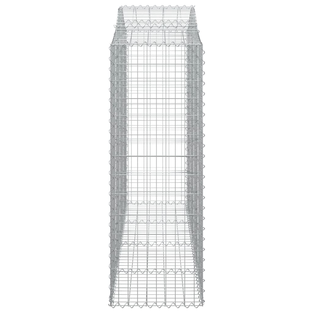 Συρματοκιβώτια Τοξωτά 20 τεμ. 200x50x140/160 εκ. Γαλβαν. Ατσάλι