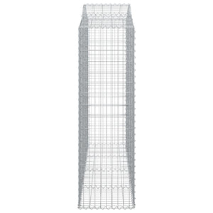 Συρματοκιβώτια Τοξωτά 10 τεμ. 200x50x160/180 εκ. Γαλβαν. Ατσάλι