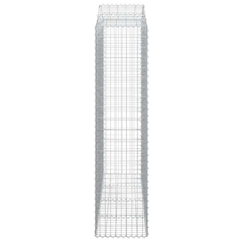 Συρματοκιβώτια Τοξωτά 8 τεμ. 200x50x200/220 εκ. Γαλβαν. Ατσάλι