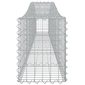 Συρματοκιβώτια Τοξωτά 2 τεμ. 400x30x40/60 εκ. Γαλβαν. Ατσάλι