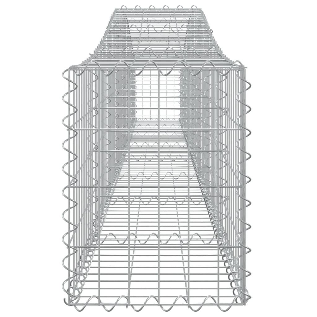 Συρματοκιβώτια Τοξωτά 7 τεμ. 400x30x40/60 εκ. Γαλβαν. Ατσάλι