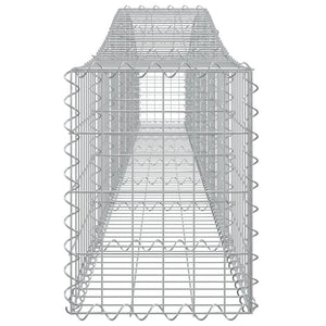 Συρματοκιβώτια Τοξωτά 7 τεμ. 400x30x40/60 εκ. Γαλβαν. Ατσάλι