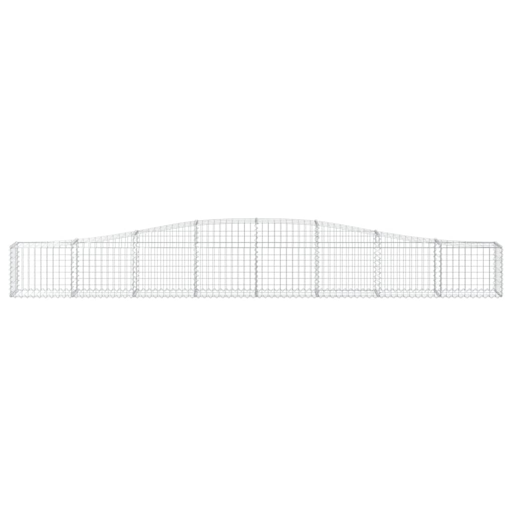 Συρματοκιβώτια Τοξωτά 15 τεμ. 400x30x40/60 εκ. Γαλβαν. Ατσάλι
