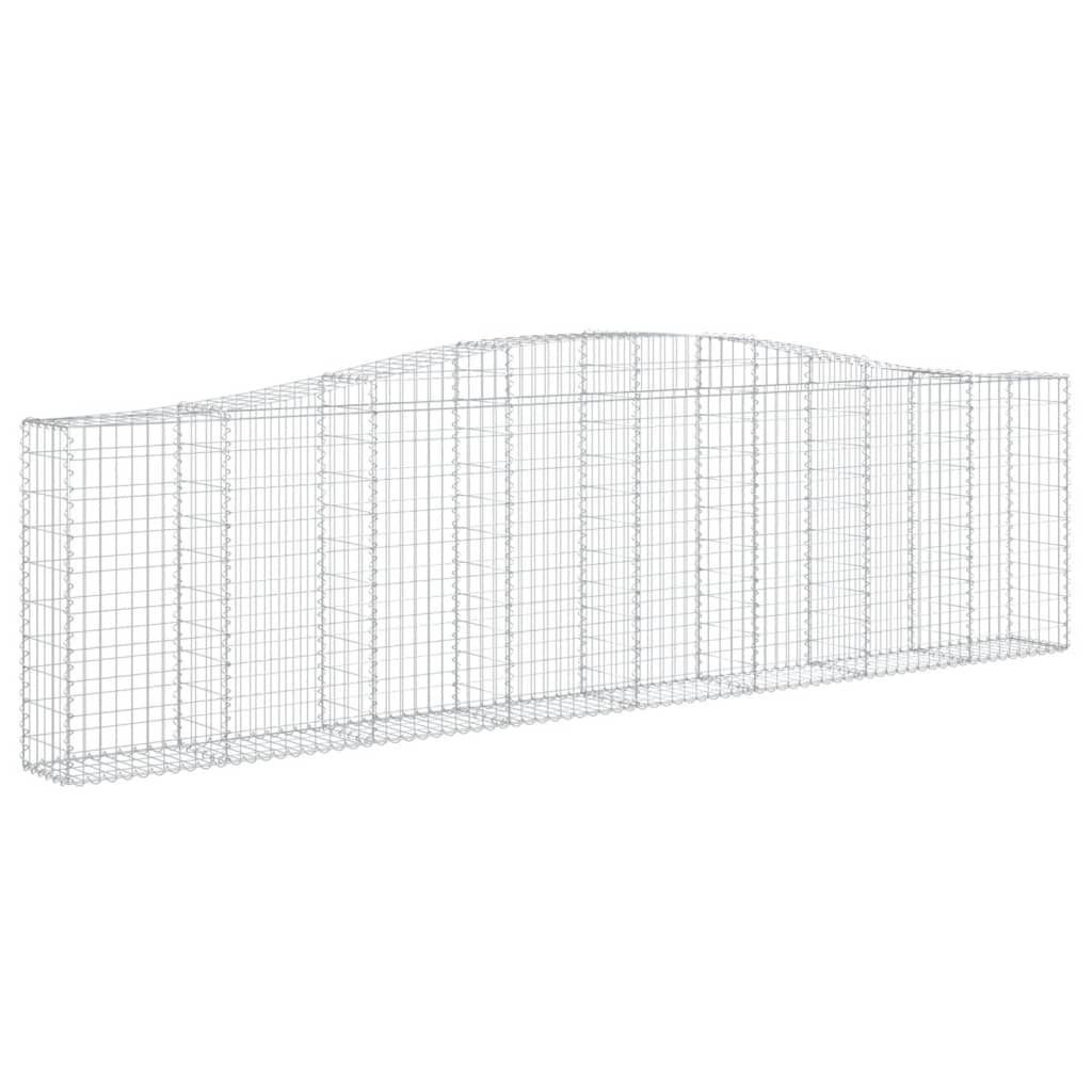 Συρματοκιβώτια Τοξωτά 6 τεμ. 400x30x100/120 εκ. Γαλβαν. Ατσάλι